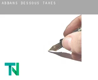 Abbans-Dessous  taxes