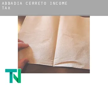 Abbadia Cerreto  income tax